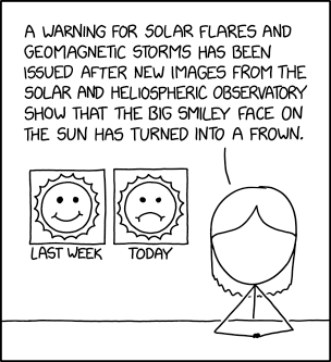 Randall Munroe’s XKCD ‘Solar Warning’