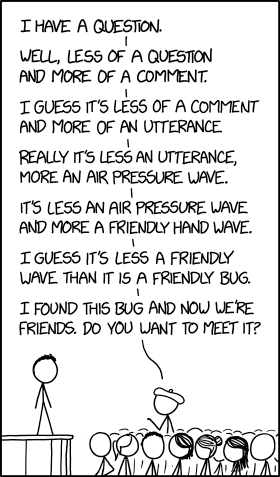 via  the comic delivery system monikered  Randall Munroe  at  XKCD !