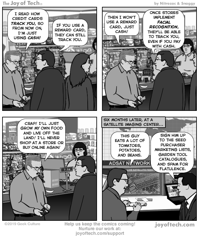 via    the Comic Noggins of  Nitrozac  and  Snaggy  at  The Joy of Tech®