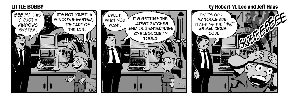 via  the respected information security capabilities of   Robert M. Lee     &amp; the superb illustration talents of   Jeff Hass   at   Little Bobby Comics  .