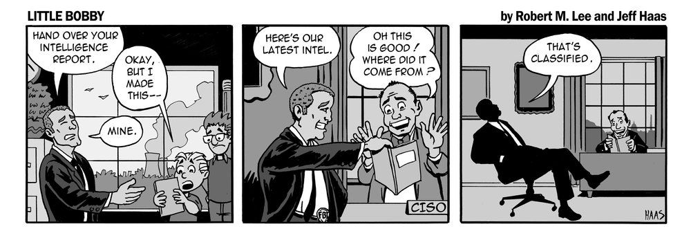 via  the respected information security capabilities of   Robert M. Lee     &amp; the superb illustration talents of   Jeff Hass   at   Little Bobby Comics  .
