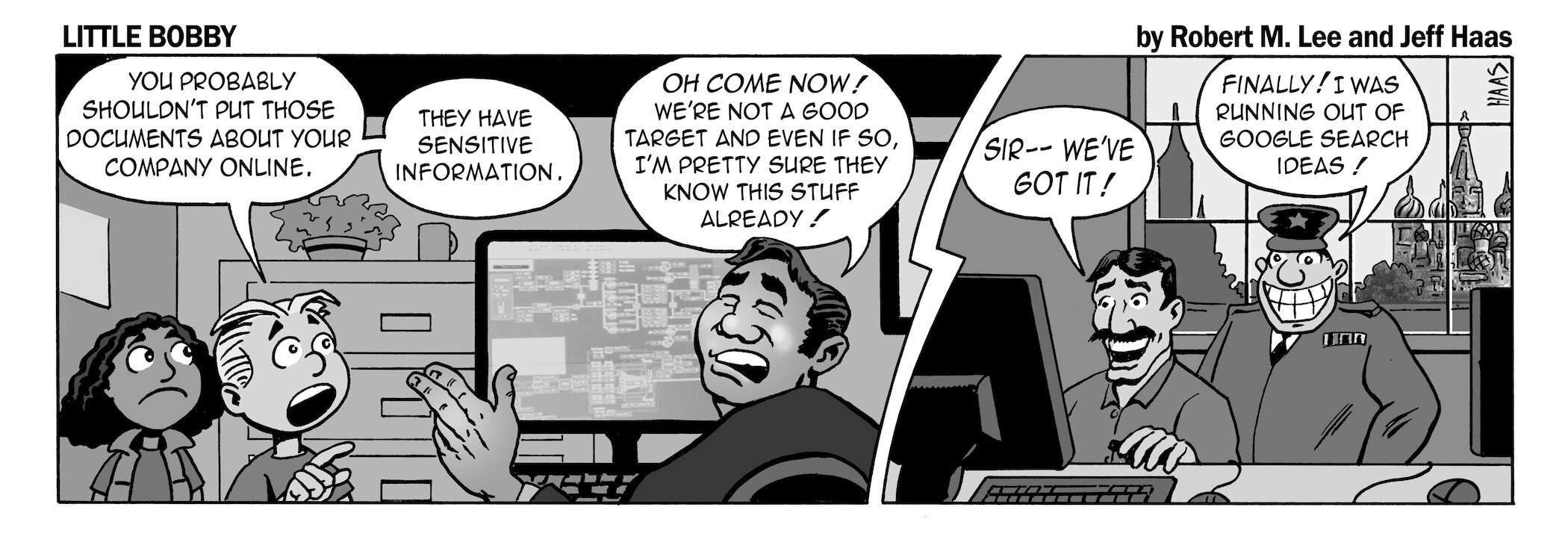 via&nbsp;the respected information security capabilities of&nbsp;Robert M. Lee&nbsp;&amp; the superlative illustration talents of&nbsp;Jeff Haas&nbsp;at&nbsp;Little Bobby Comics.