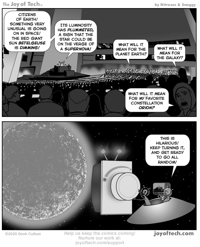 via   &nbsp;  the Comic Noggins of&nbsp; Nitrozac &nbsp;and&nbsp; Snaggy &nbsp;at&nbsp; The Joy of Tech®