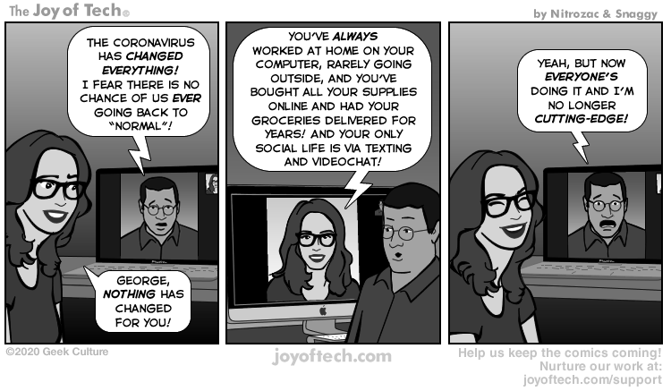 via  &nbsp;the Comic Noggins of&nbsp;   Nitrozac   &nbsp;and&nbsp;   Snaggy   &nbsp;at&nbsp;   The Joy of Tech®   &nbsp;‘Stupidity Repeats Itself!’