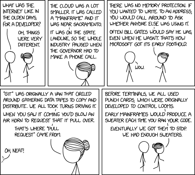 via the comic delivery system monikered Randall Munroe resident at XKCD !