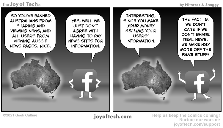 via     the  Comic Noggins  of   Nitrozac     and     Snaggy     at     The Joy of Tech®   !