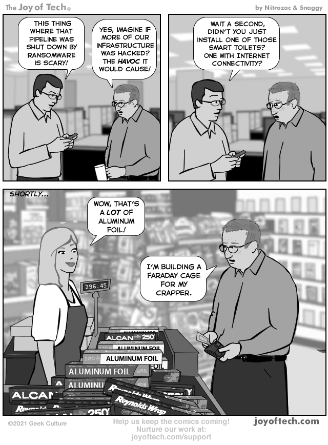 via   the Comic Noggins of   Nitrozac   and   Snaggy   at   The Joy of Tech®  !