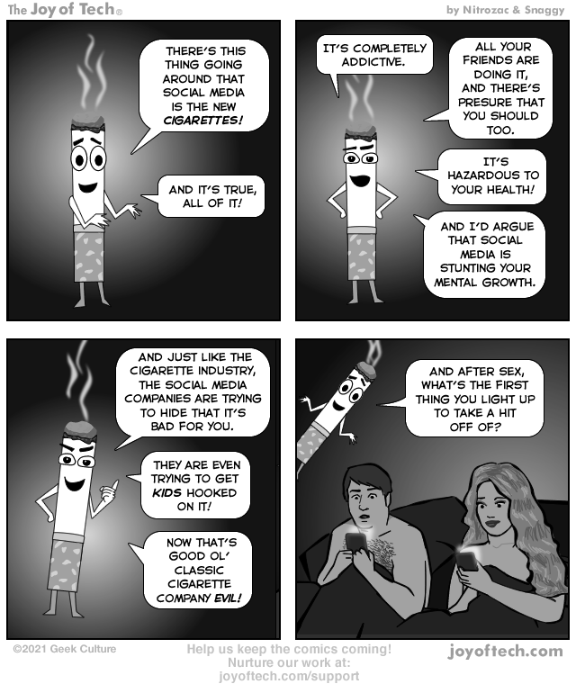 via     the Comic Noggins of   Nitrozac   and   Snaggy   at   The Joy of Tech®  !