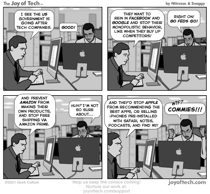 via the Comic Noggins of Nitrozac and Snaggy at The Joy of Tech® !