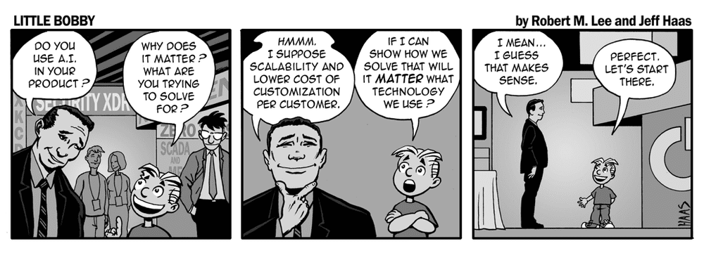 via the respected security expertise of Robert M. Lee and the superlative illustration talents of Jeff Haas at Little Bobby Comic