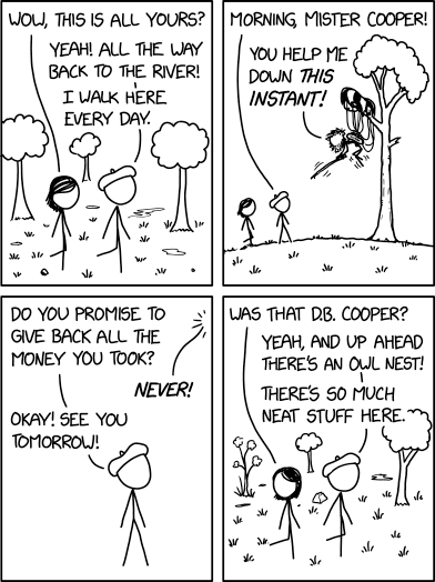 via     the comic artistry and dry wit of   Randall Munroe  , resident at   XKCD  !