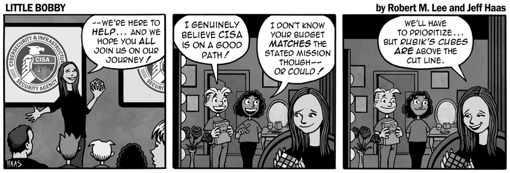 via the respected security expertise of Robert M. Lee and the superlative illustration talents of Jeff Haas at Little Bobby Comic