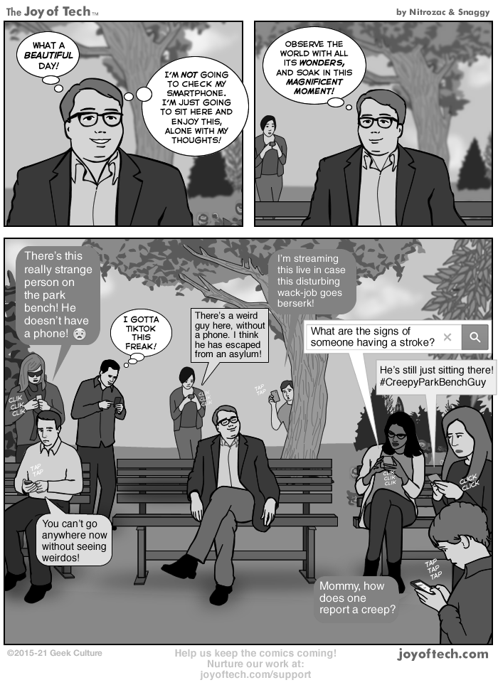 via the Comic Noggins of Nitrozac and Snaggy at The Joy of Tech®!