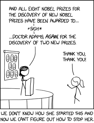 via the comic artistry and dry wit of Randall Munroe, resident at XKCD!