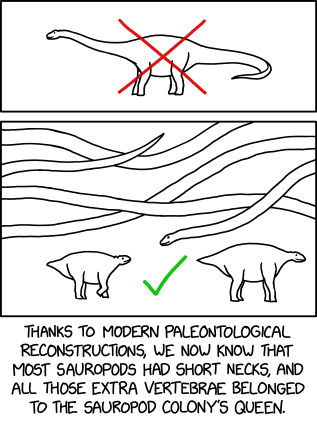 Randall Munroe’s XKCD 'Sauropods'