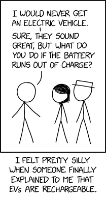 Randall Munroe’s XKCD ‘Electric Vehicles’