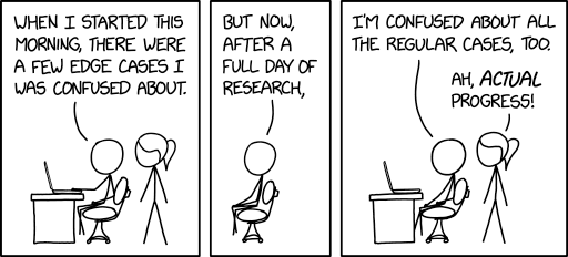 Randall Munroe’s XKCD ‘Actual Progress’