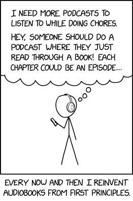 Randall Munroe’s XKCD ‘Book Podcasts’