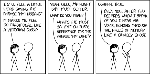 Randall Munroe’s XKCD 'Husband and Wife'