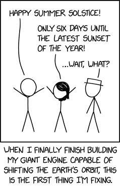 Randall Munroe’s XKCD ‘Summer Solstice’