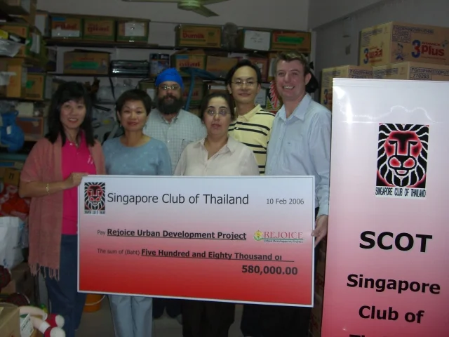 1. 060210 -  Chq  Presentation to Rejoice.JPG