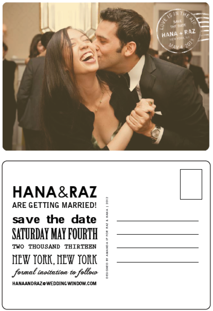 HANA & RAZ: SAVE THE DATE