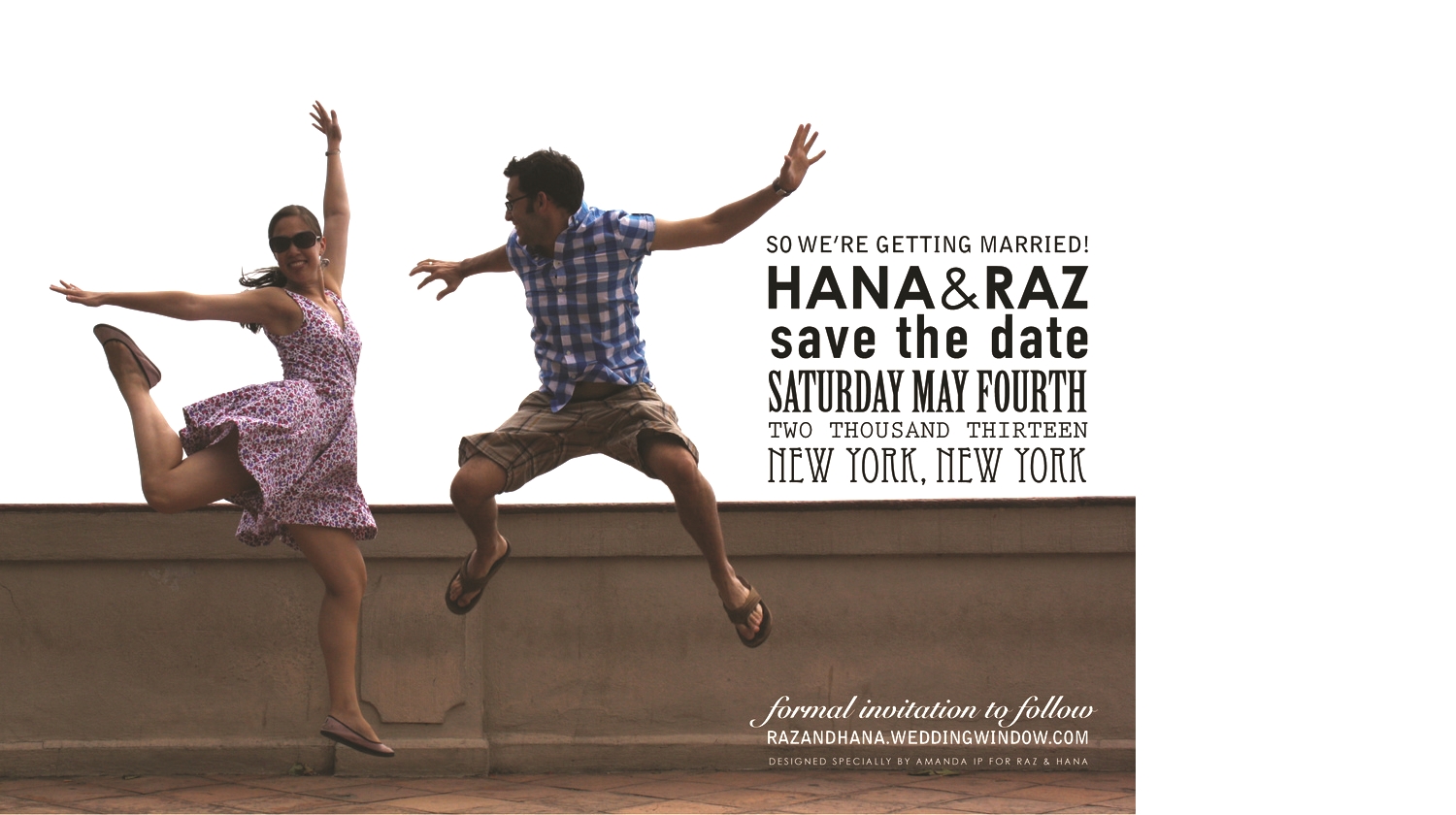 HANA & RAZ: SAVE THE DATE