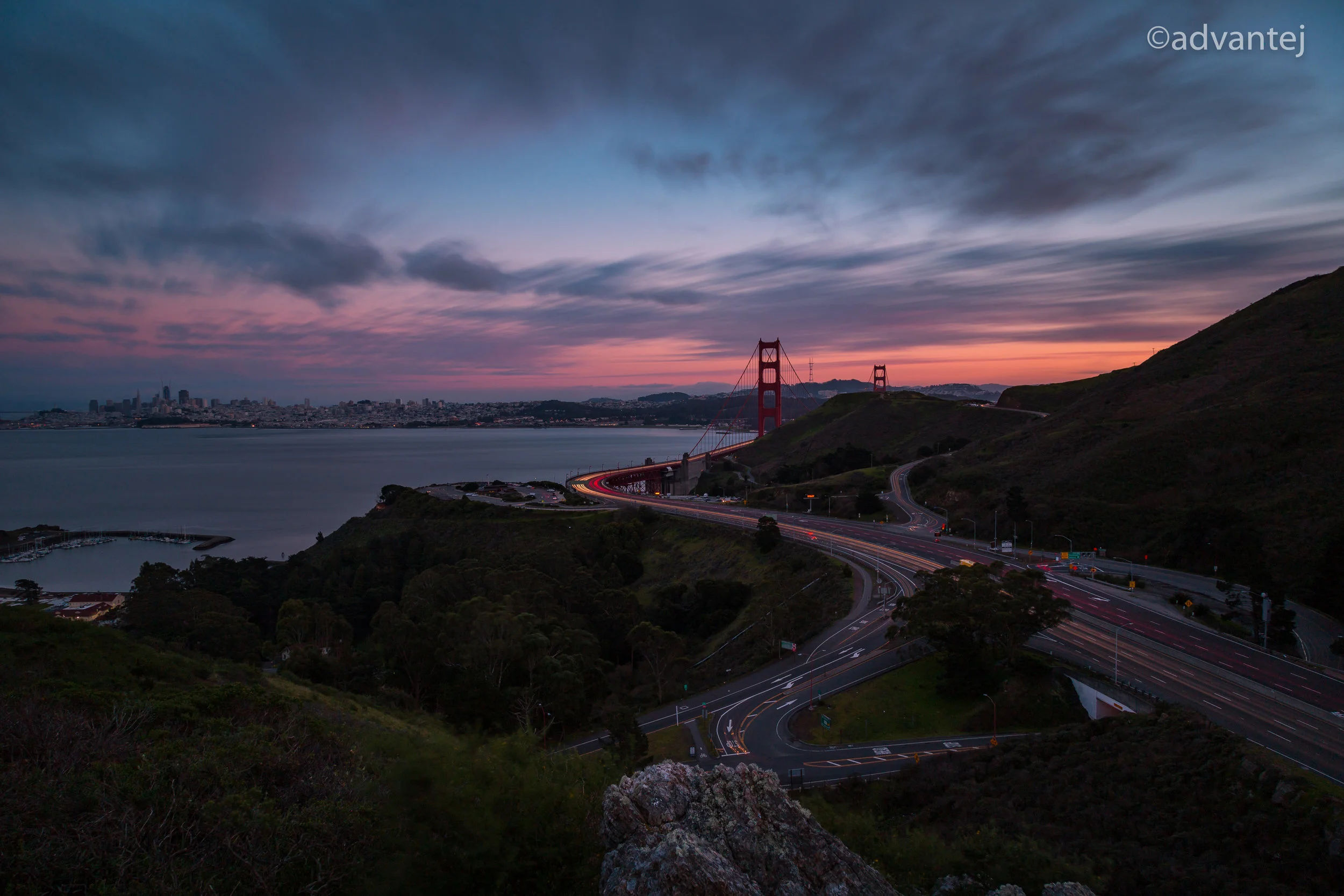 The Golden Gate with the Golden City