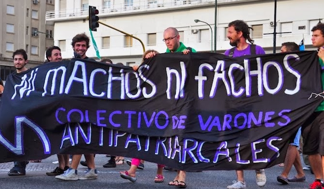  Colectivo de Varones Antipatriarcales , marcha por el 08 de Marzo, Argentina
