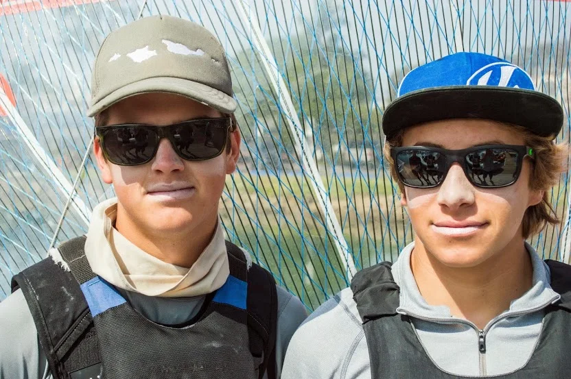 Evan Heffernan (left) and Jacob Rosenberg (right), members of the 29er High Performance Team won the 29er Orange Bowl earning seven points in six races.