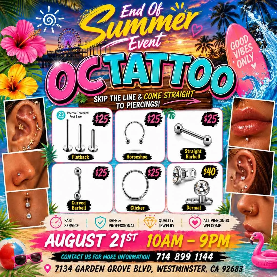 Piercing Special is Back Friday, August 21!