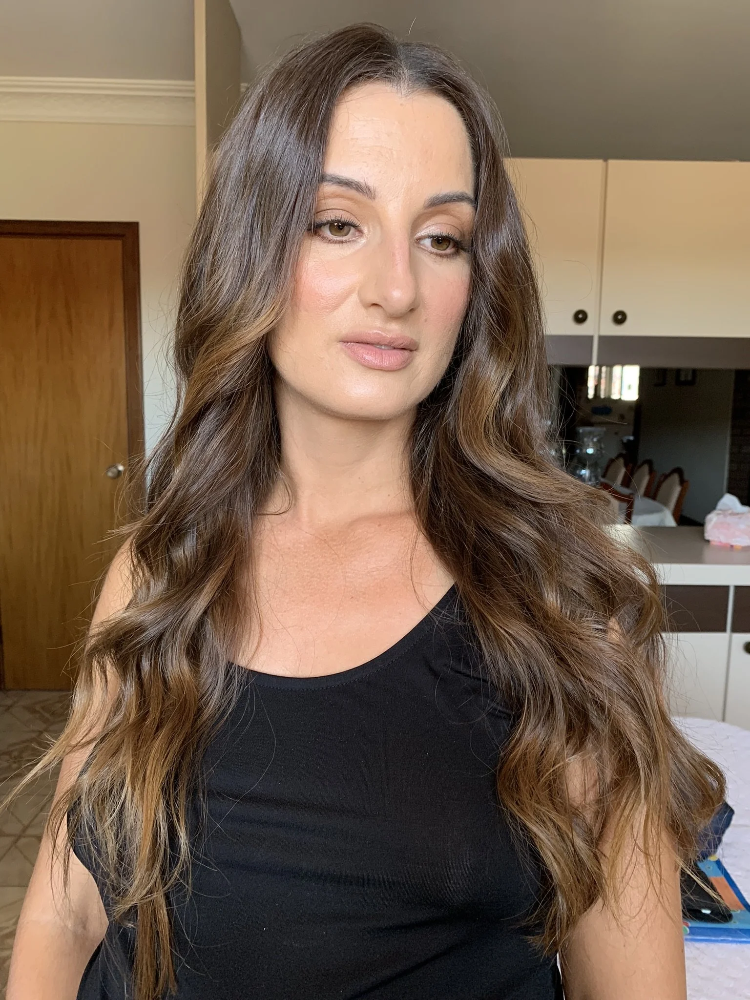 Wavy Hair Dry Styling