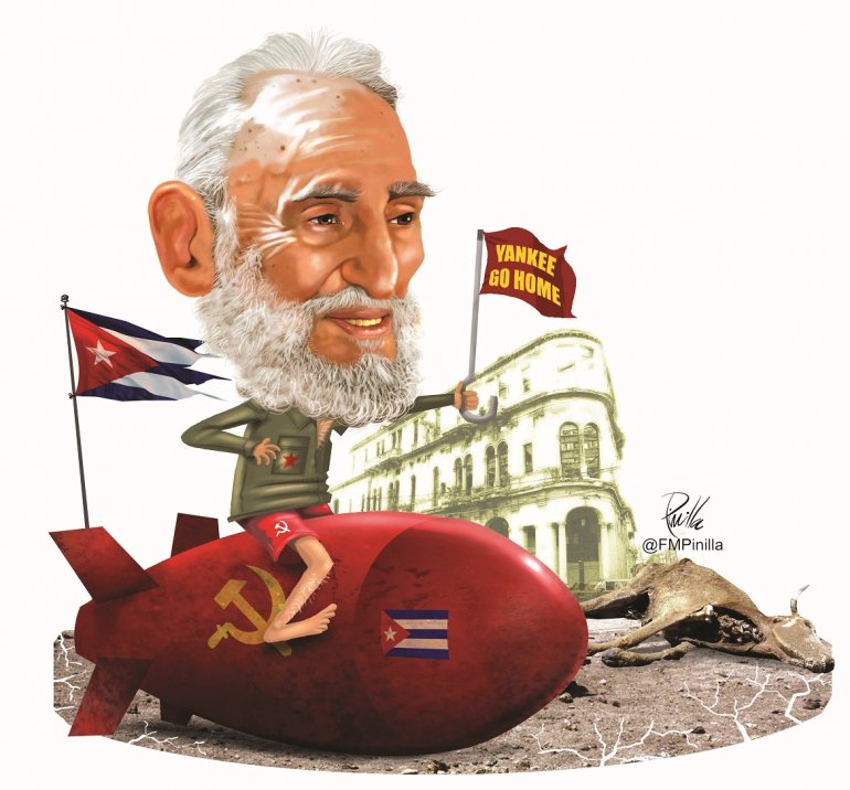 Hay cubanos que siguen atrapados de alguna u otra manera en los laberintos de la deformación y la manipulación histórica de Castro. (Ilustración por Pinilla)
