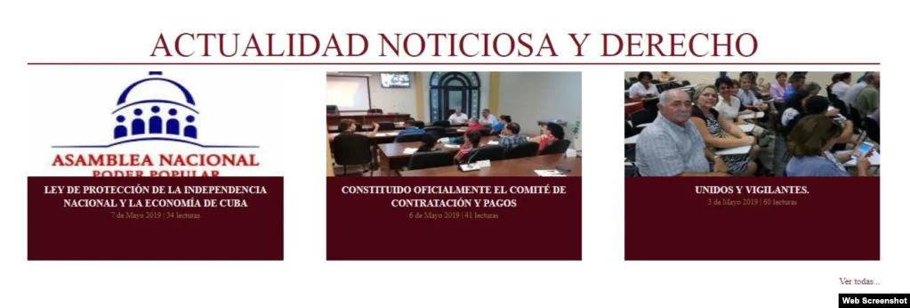 La ley Mordaza publicada como "Actualidad Noticiosa".