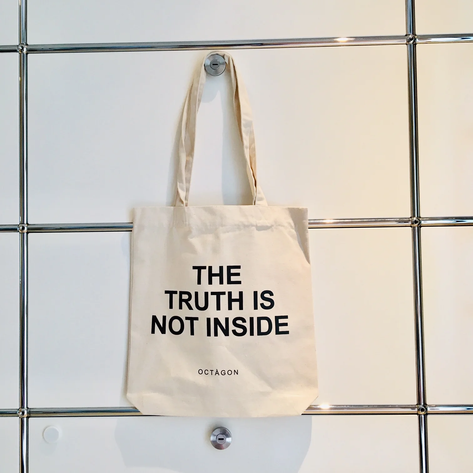 OCTAGON TOTE BAG THE TRUTH IS NOT INSIDE.jpg
