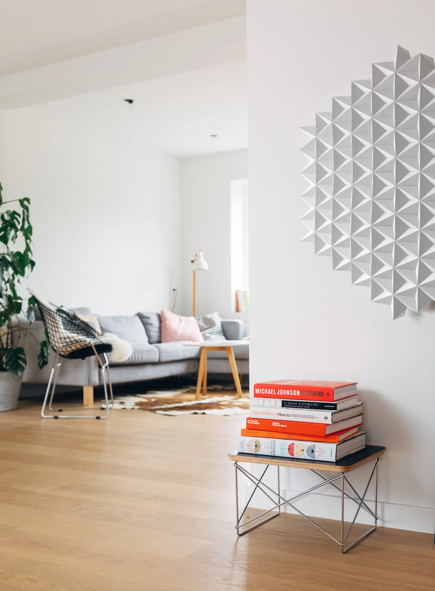 Geometric Art Decor - Mandala Large White Wall Decor - Modern Geometric Art -