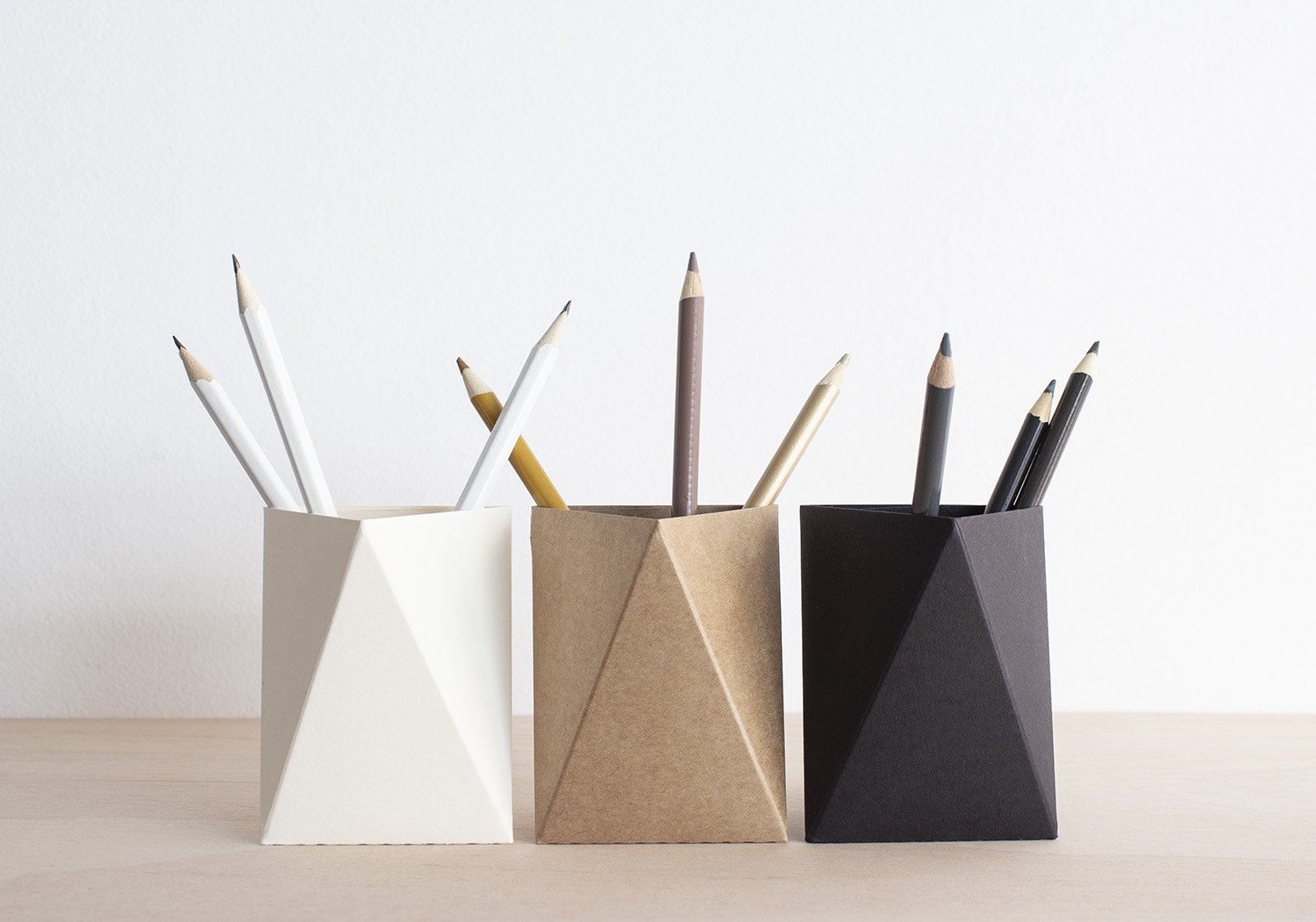Desk Organizers - Origami Paper Cup Pencil Holder - Office Accessory -  Paper Organizer - Pen Holder — King Kong design & art