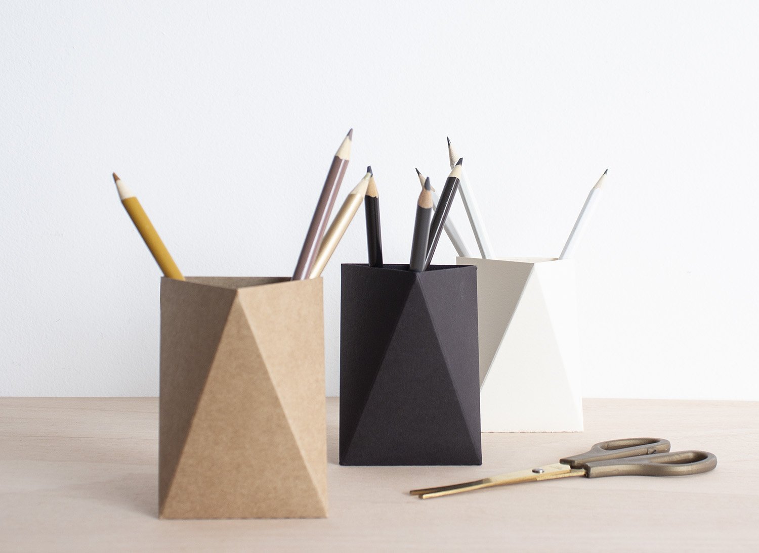 Desk Organizers - Origami Paper Cup Pencil Holder - Office Accessory -  Paper Organizer - Pen Holder — King Kong Design & art