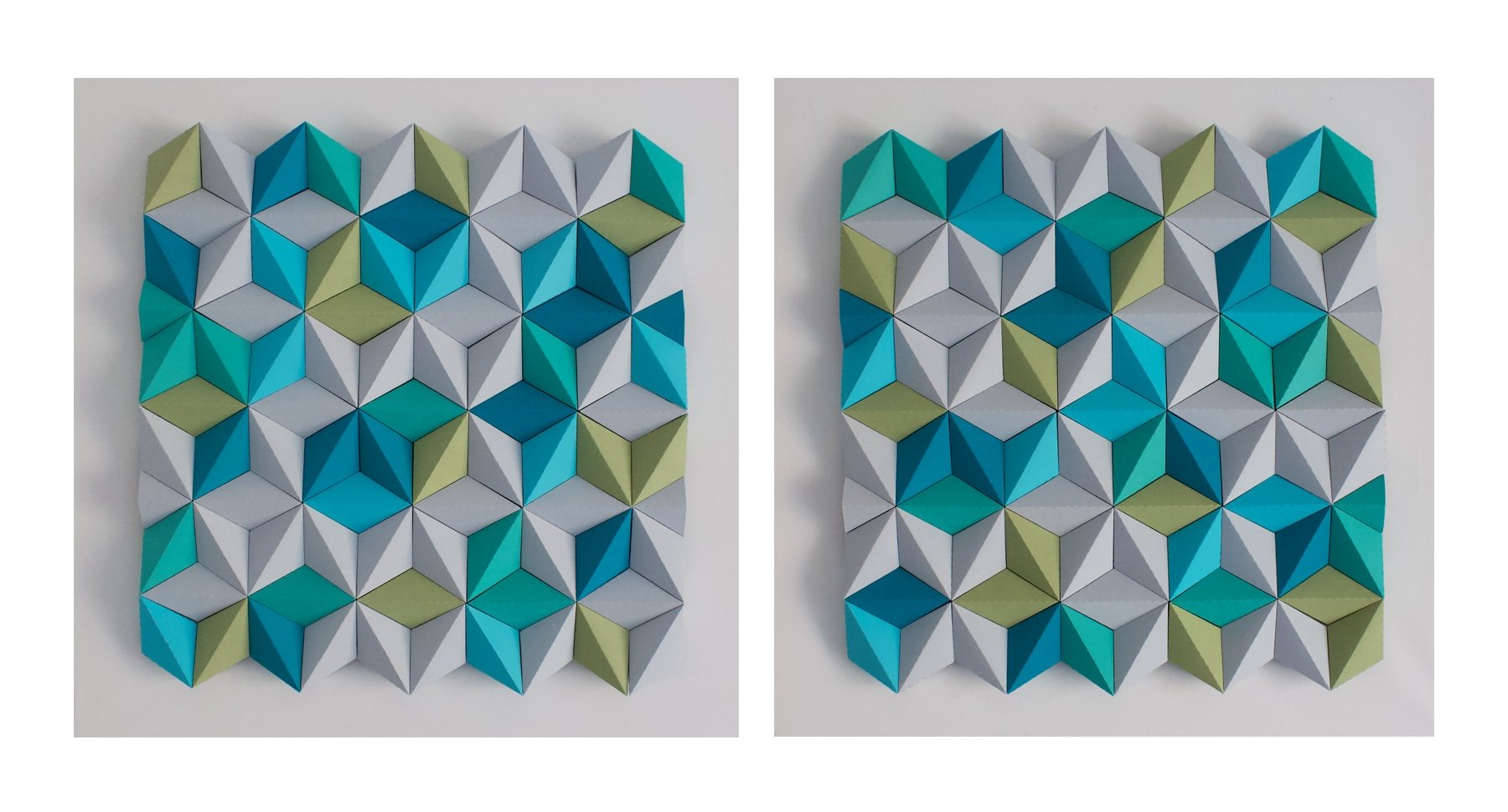 Modern Grey and Blue Geometric Decor