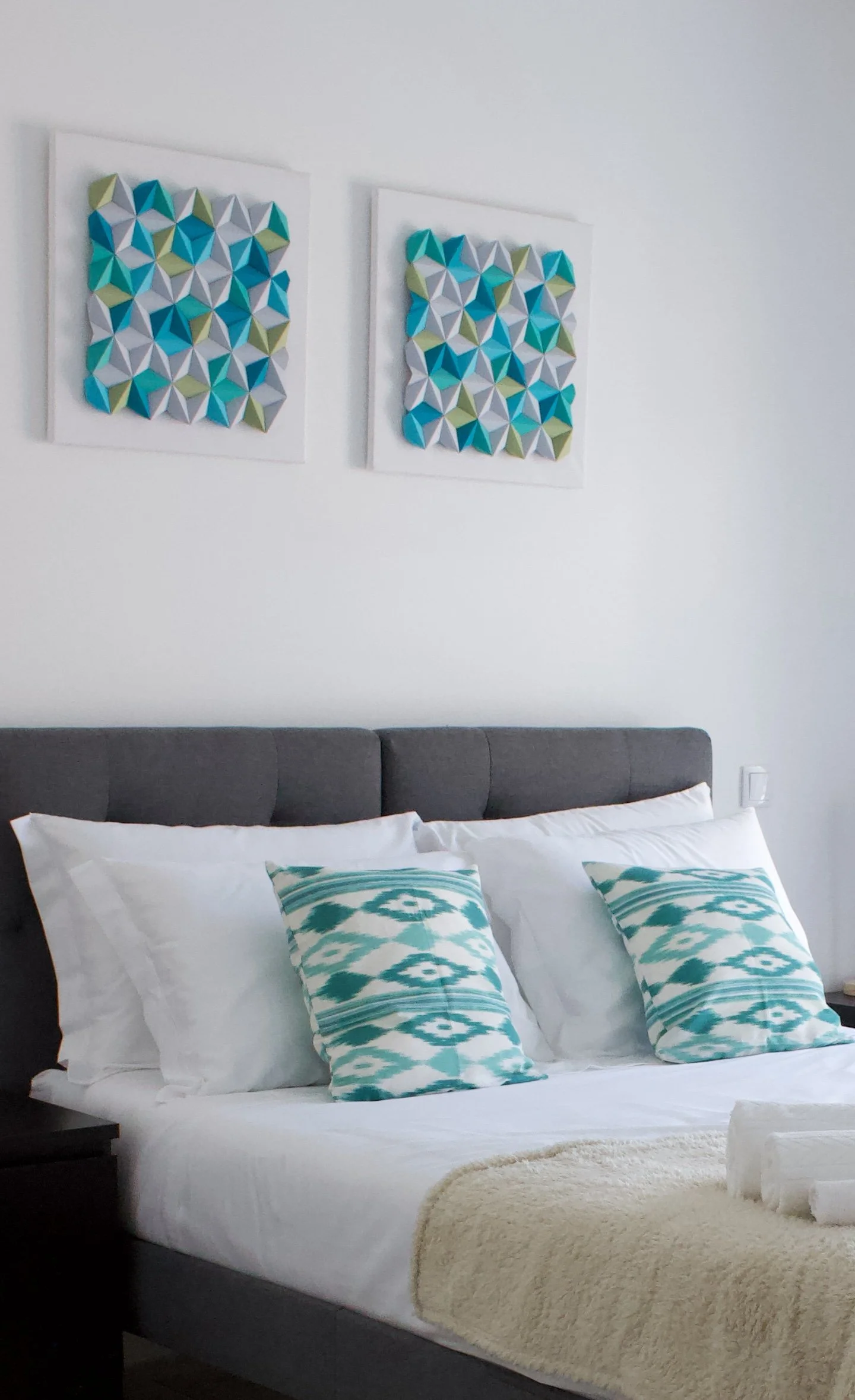 Blue Bedroom Wall Panels