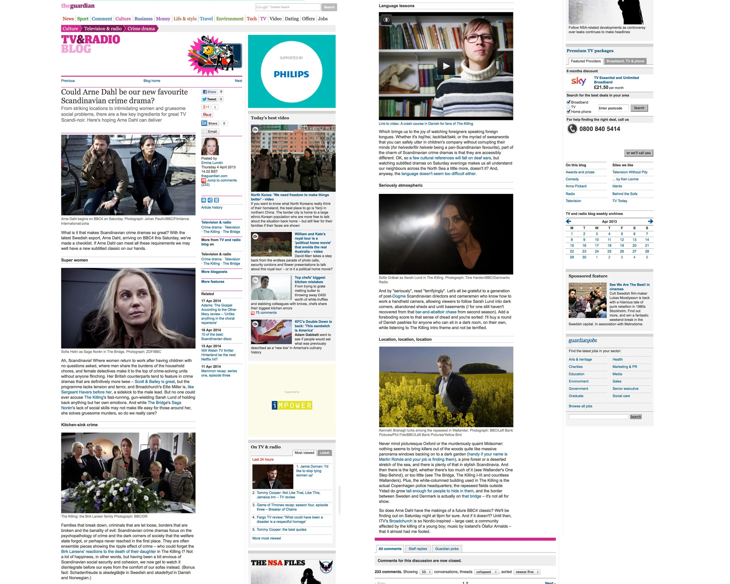 The Guardian: Could Arne Dahl be our new favourite Scandinavian crime drama?