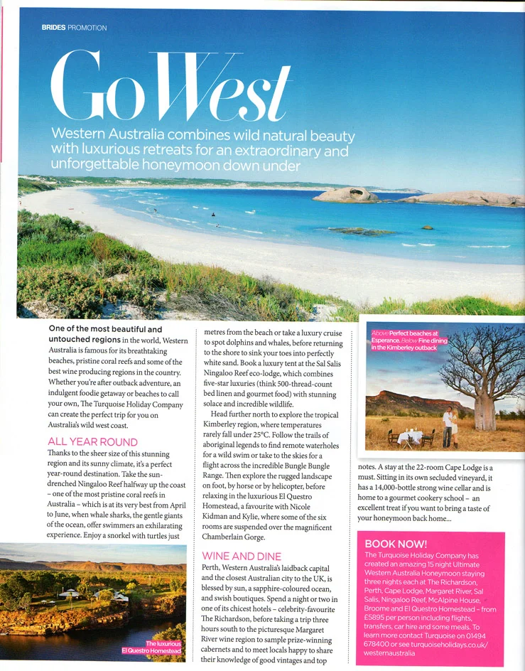 Condé Nast Brides: Western Australia promotion