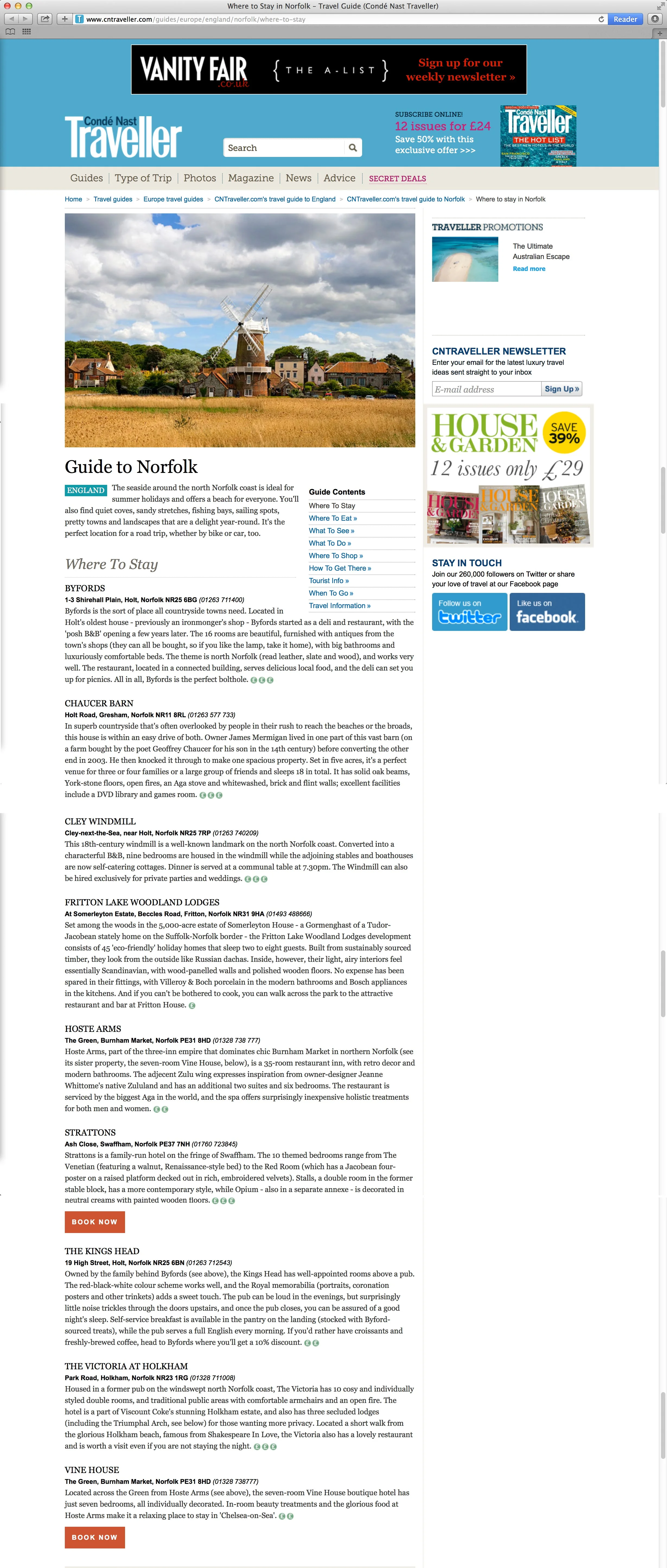 CNTraveller.com: Norfolk guide
