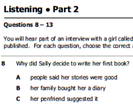 PET 2020 B1 Listening part 2 (explicación y trucos)