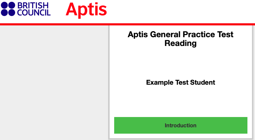 Aptis estructura del examen.