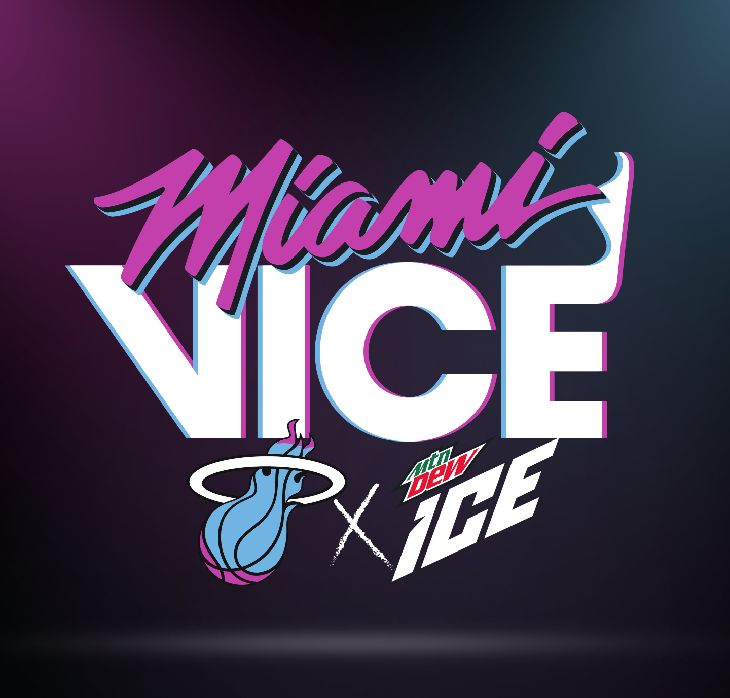 miami heat in the miami vice font