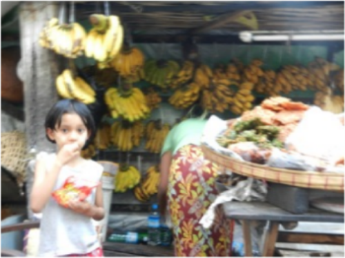 (Street market near where we stayed)