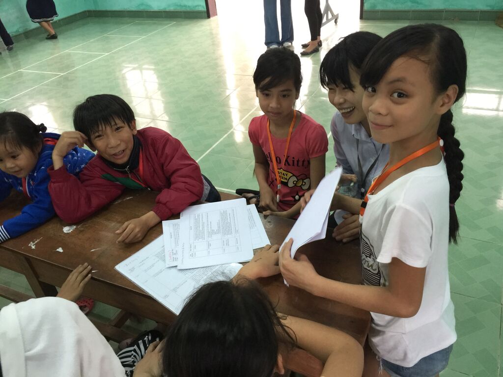Children enjoying the Hygiene Module