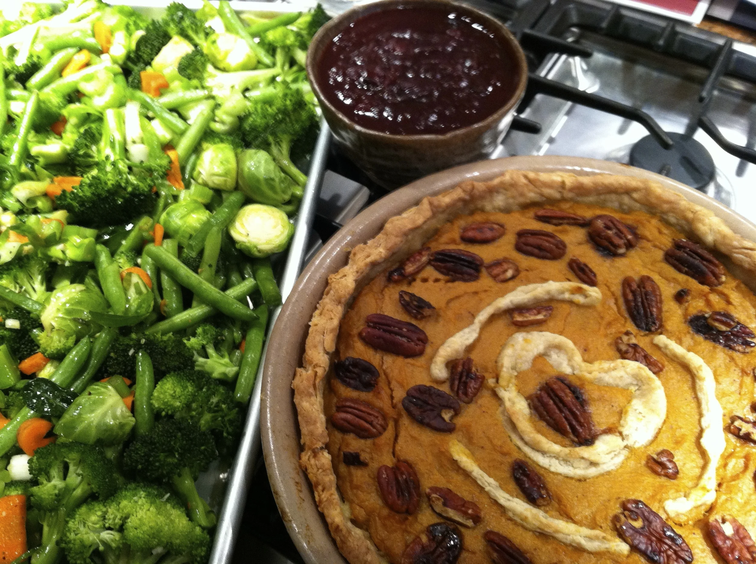 my healthy Thanksgiving cooking