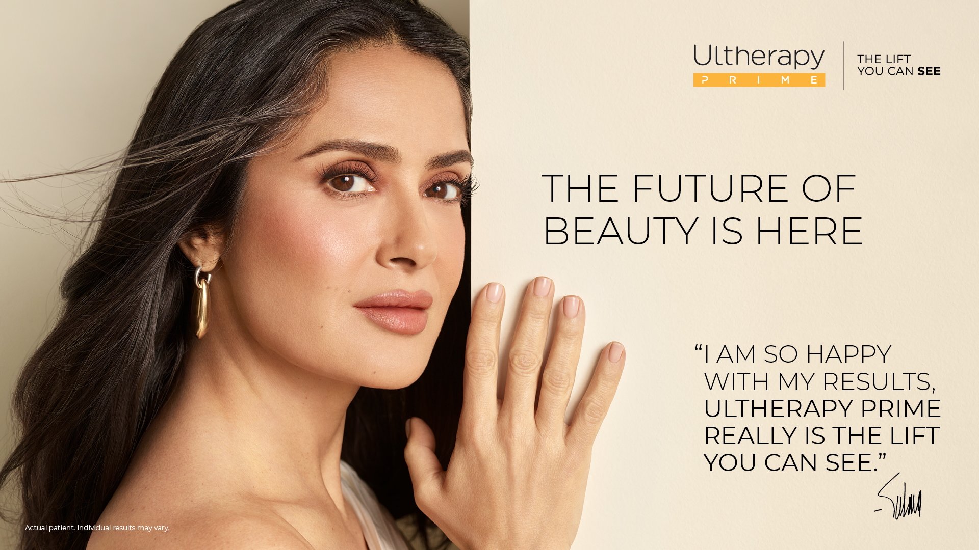 Ultherapy / Salma Hayek by Alexi Lubomirski